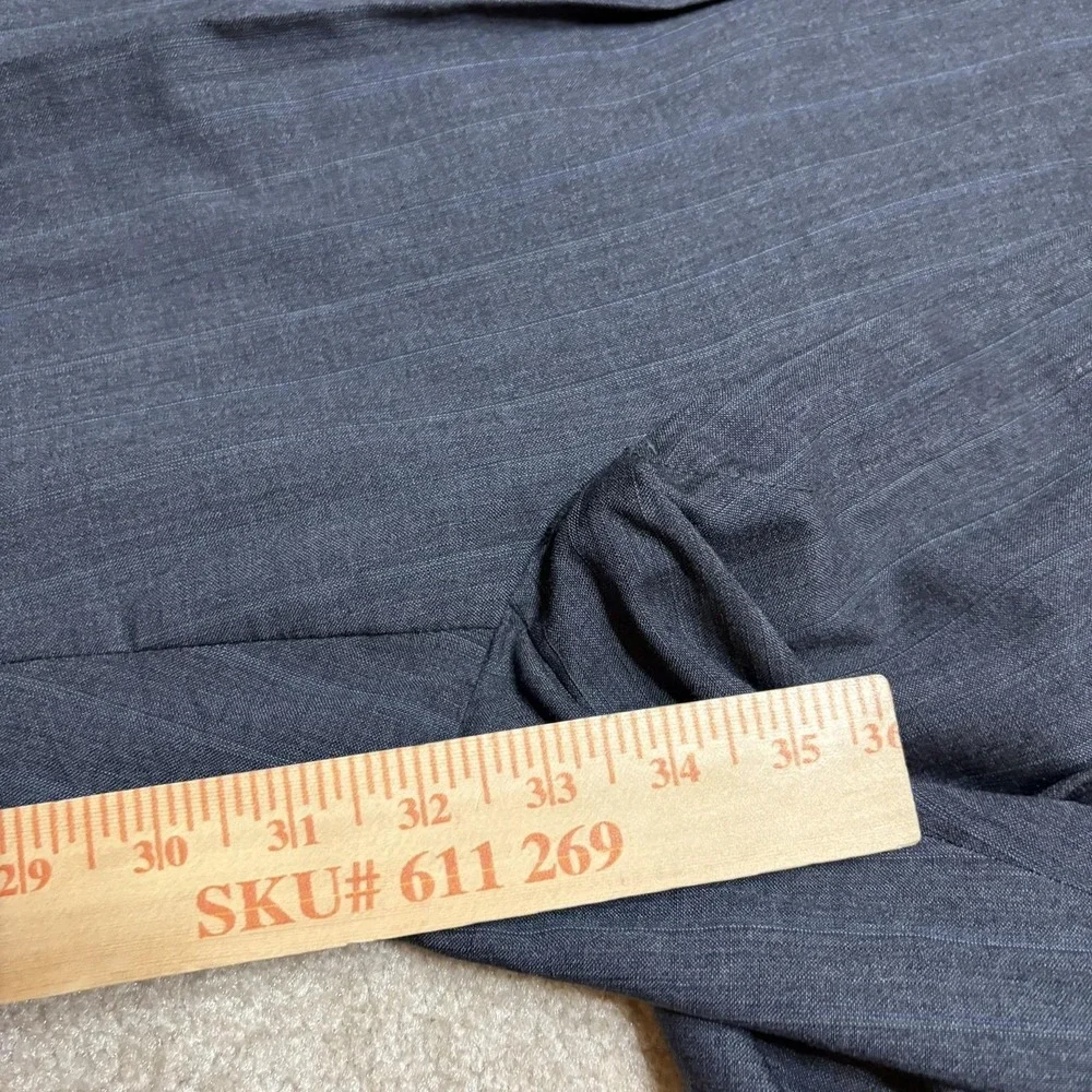 Vtg Polo Ralph Lauren Dress Pants 34x33 Gray Wool Pinstripe Pleated Classic 80s
